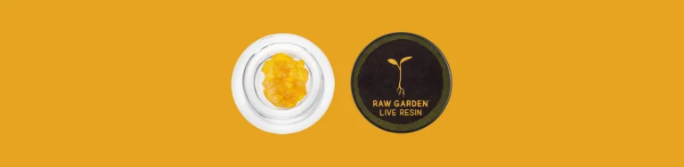 Raw Garden live resin concentrate package.