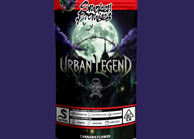 Smoken Promises Urban Legend packaging.
